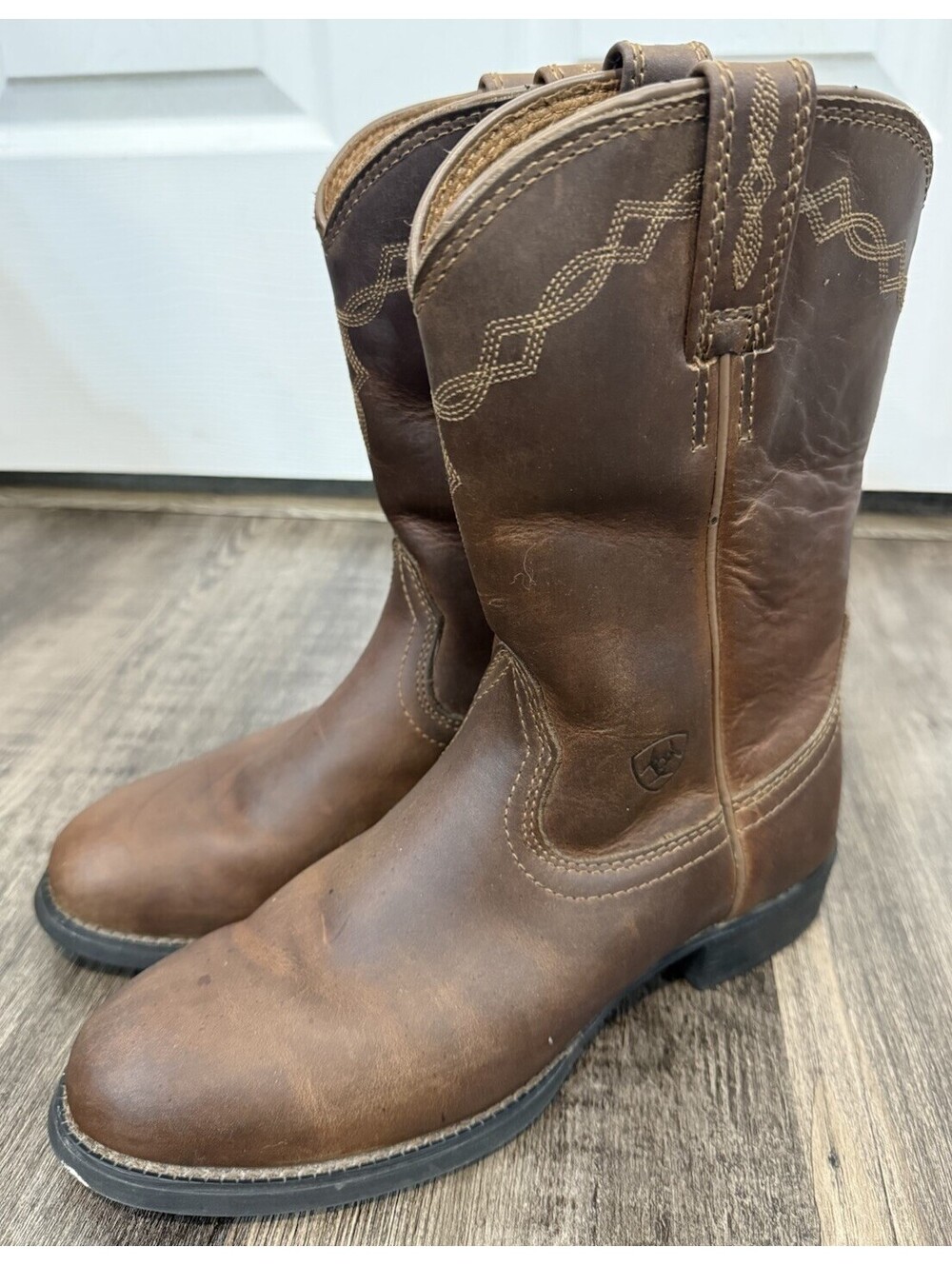 Ariat Women's Heritage Roper Western Boots Distressed Brown Size 6.5 B